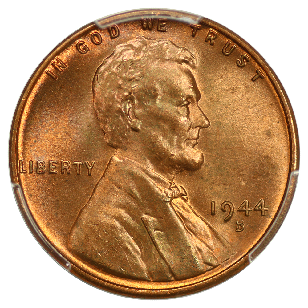 1944-D/S 1c PCGS MS66 RD