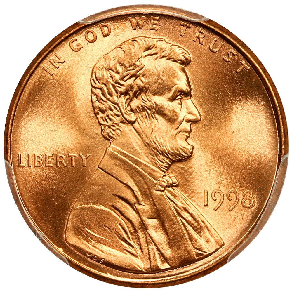 1998 1c PCGS MS68+ RD