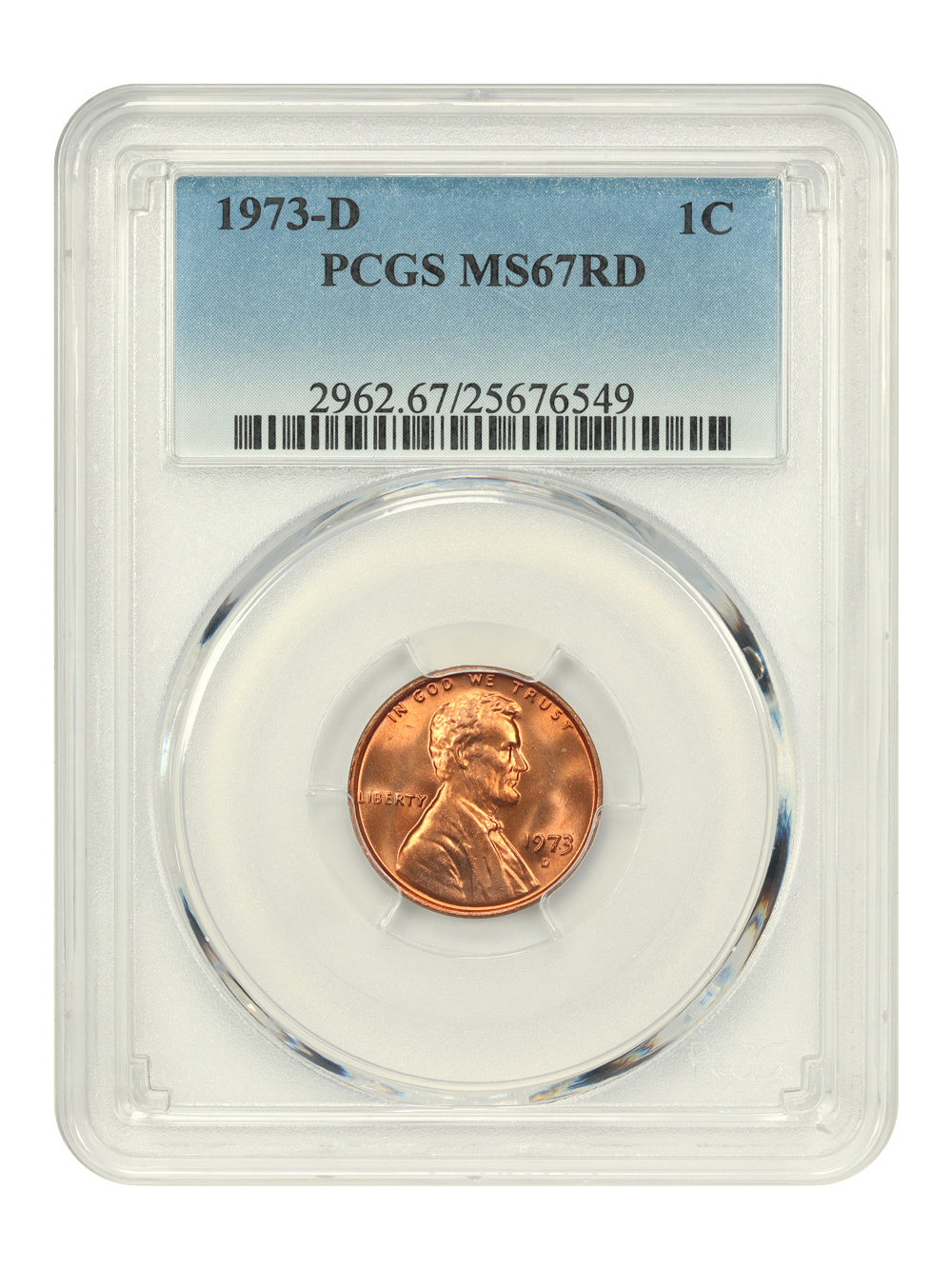 1973-D 1c MS RD MS67 RD thumbnail 5