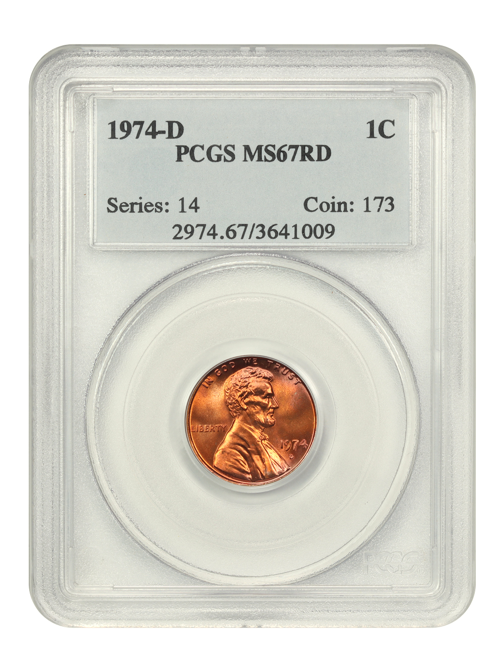 1974-D 1c MS RD MS67 RD thumbnail 7