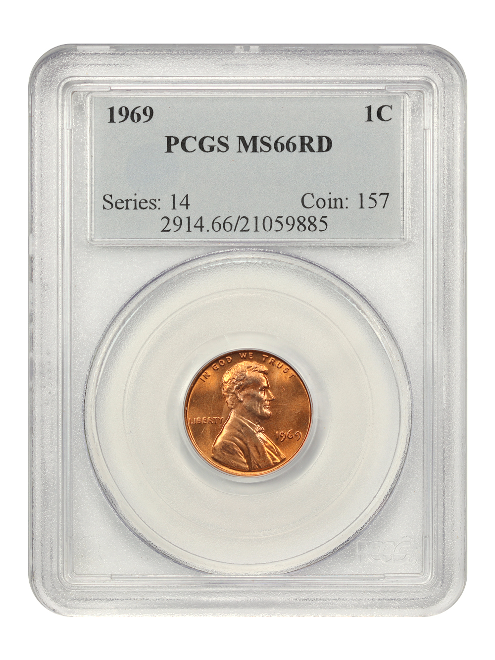 1969 1c MS RD MS66 RD thumbnail 3