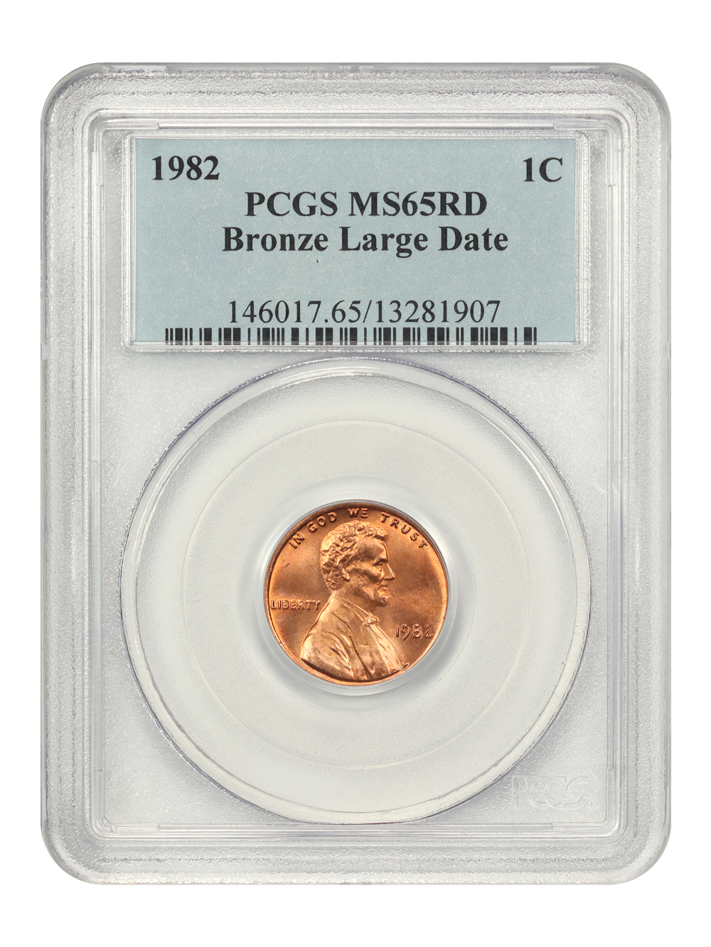 1982 1c Bronze, Large Date MS RD MS65 RD thumbnail 6