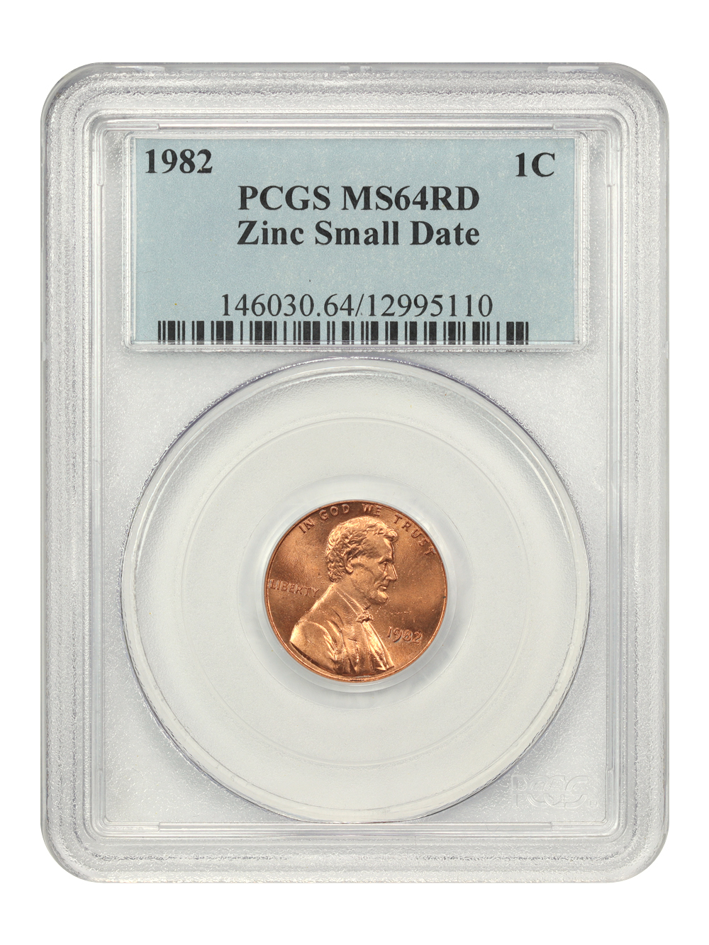 1982 1c Zinc, Small Date MS RD MS60 RD thumbnail 5