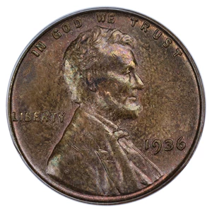 image for: 1936 1c PCGS MS63 BN (Doubled Die Obverse Type 1)