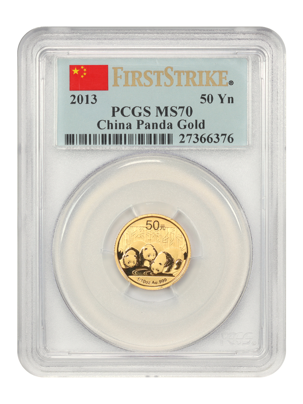 2013 G50Y 1/10oz Gold, Panda MS (PAN582A) OGP thumbnail 11