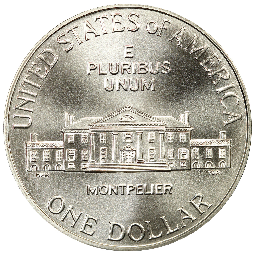 1993-D S$1 James Madison Bill of Rights MS69 thumbnail 2