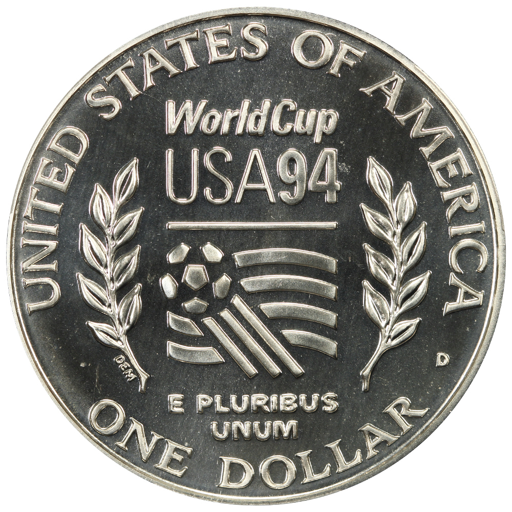 1994-D S$1 World Cup Tournament MS69 thumbnail 2