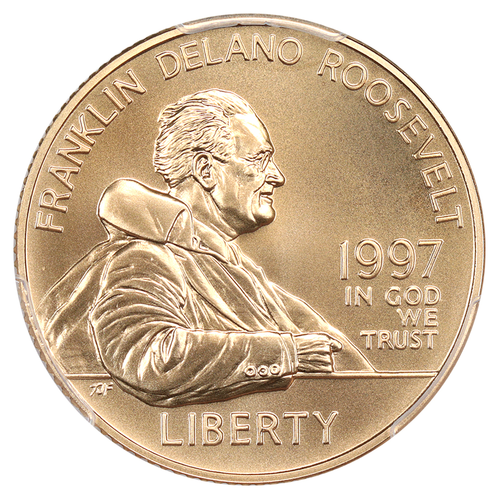 1997-W Franklin D. Roosevelt $5 PCGS MS70