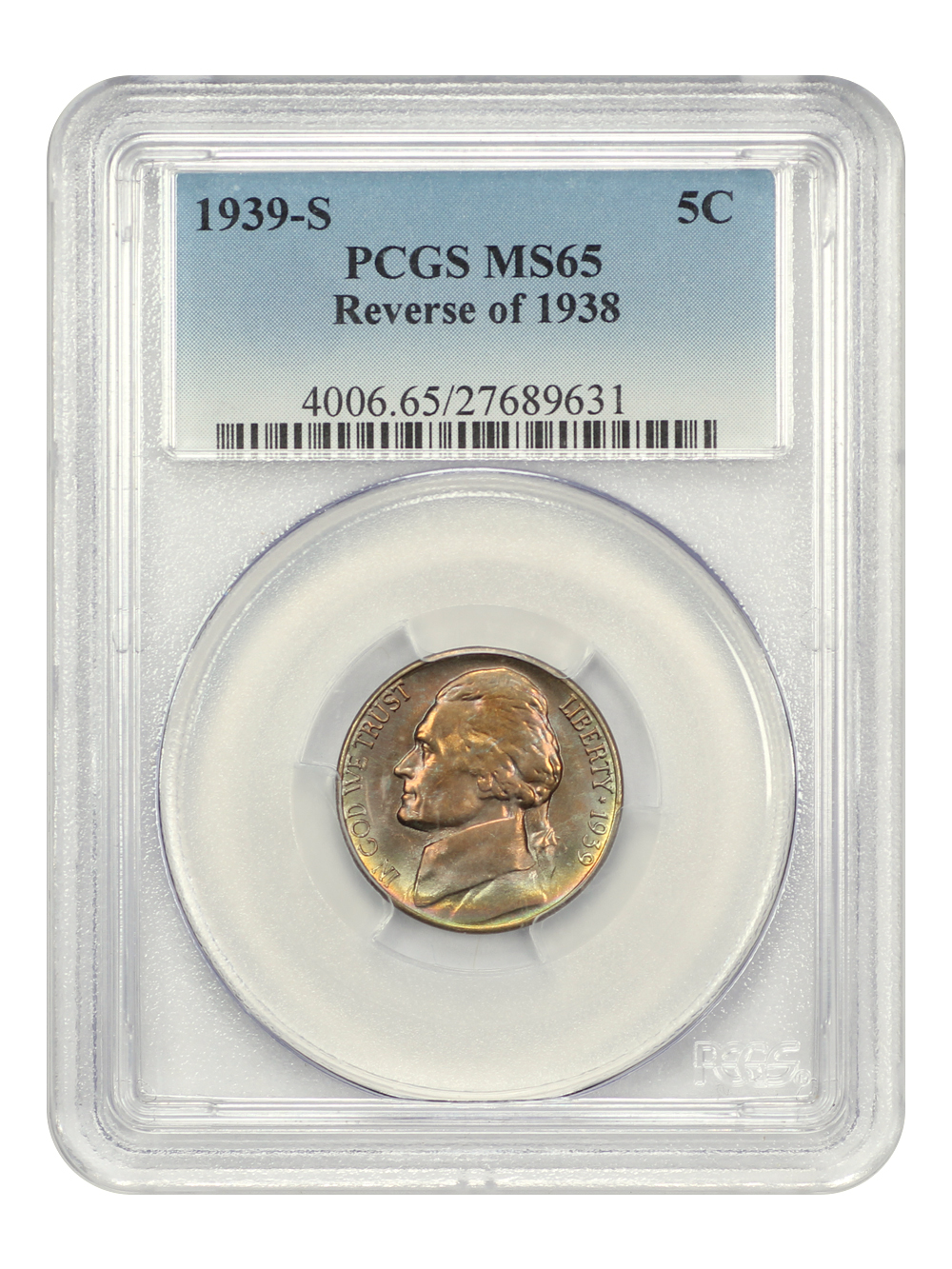 1939-S 5c Reverse of 1938 OGP thumbnail 19