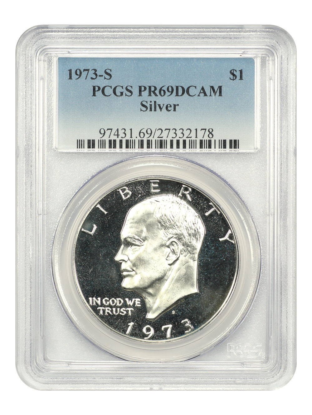 1973-S $1  Silver PR DCAM PR69 DCAM thumbnail 9