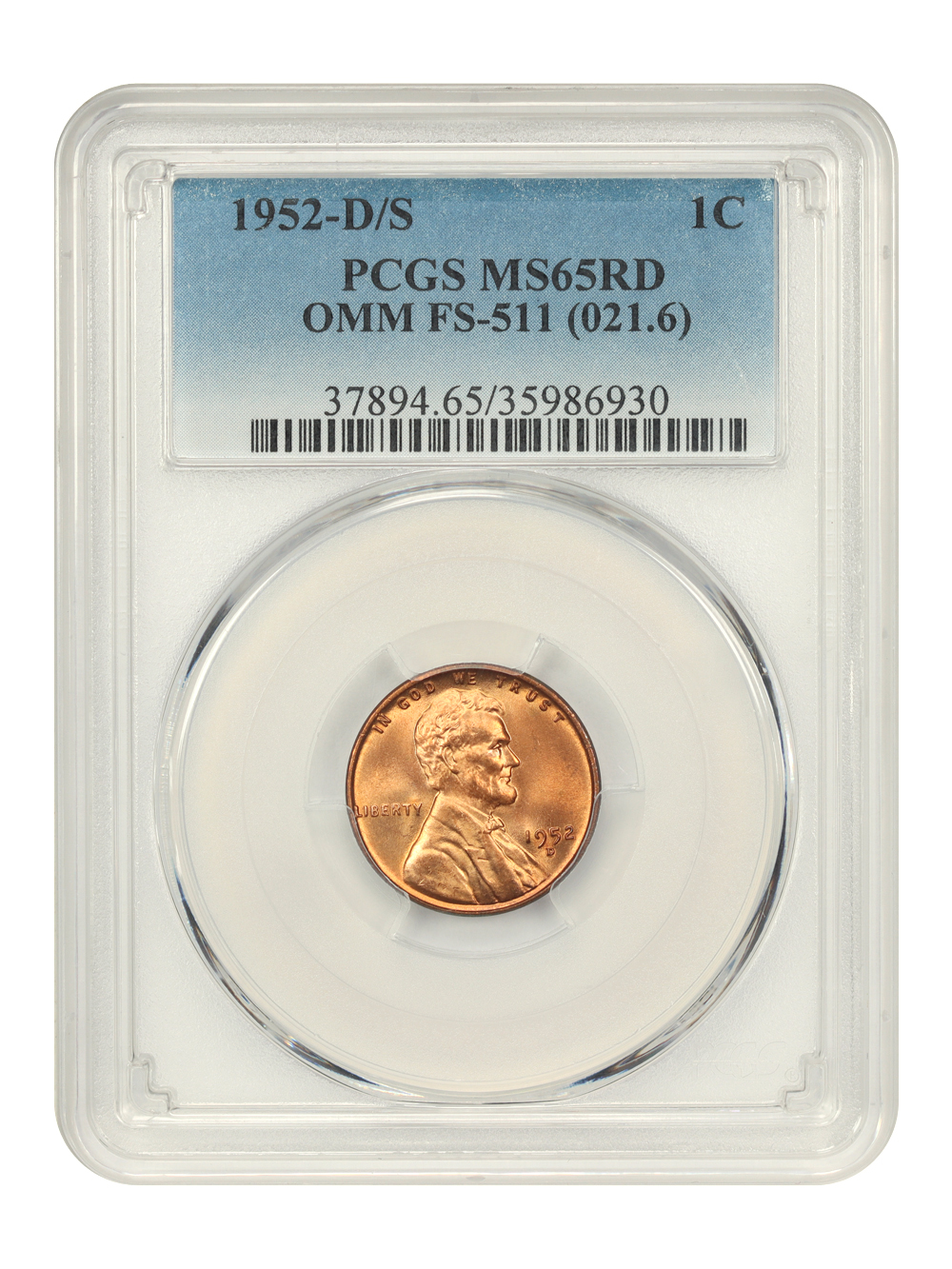 1952-D 1c MS RD MS65 RD thumbnail 6