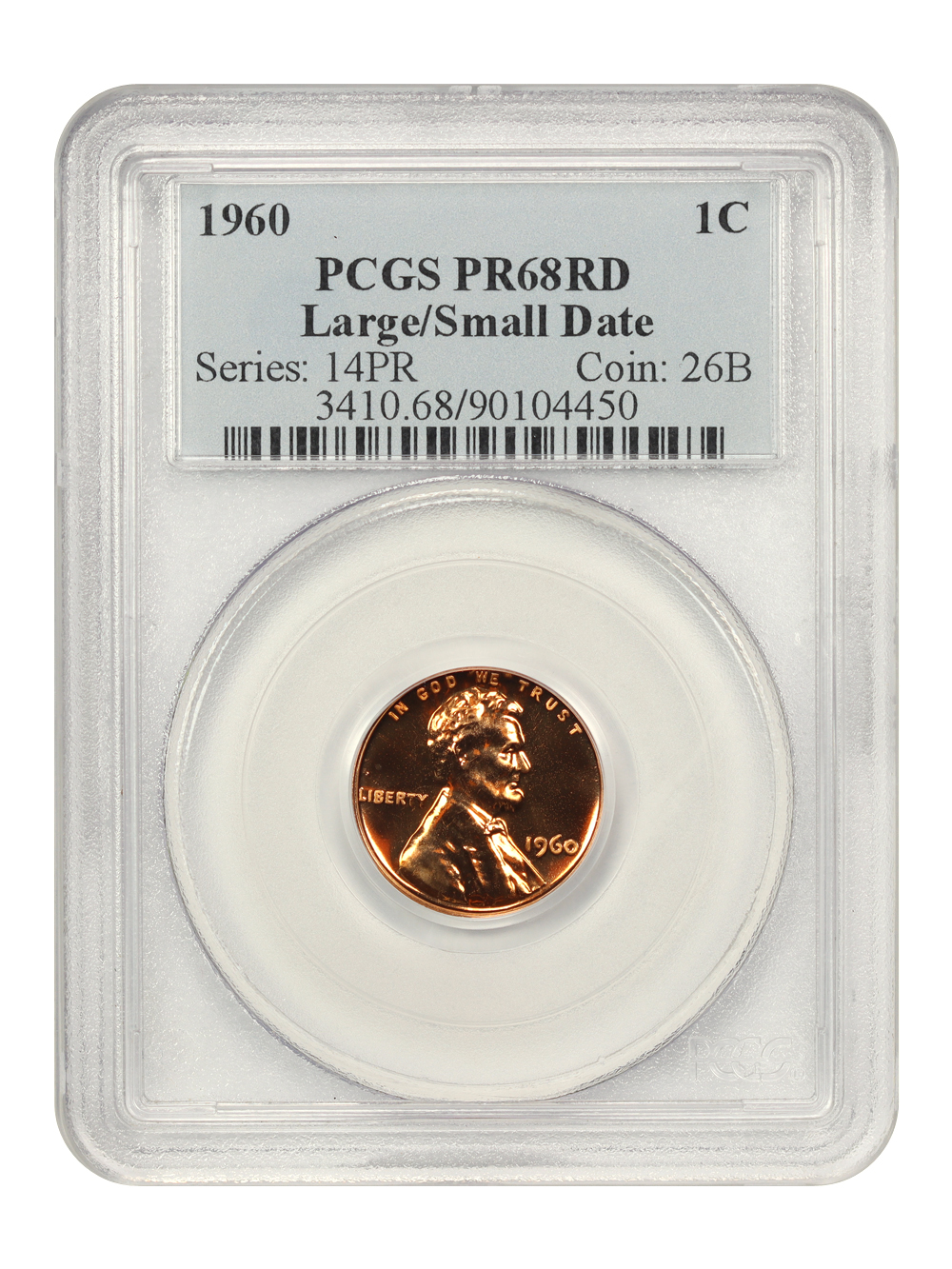 1960 1c Large/Small Date PR RD PR68 RD thumbnail 4