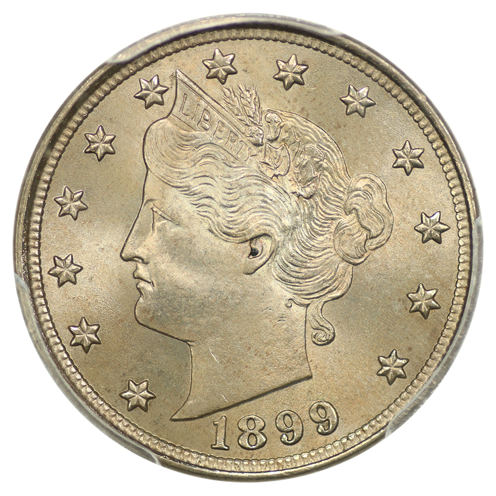 1899 5c PCGS MS67