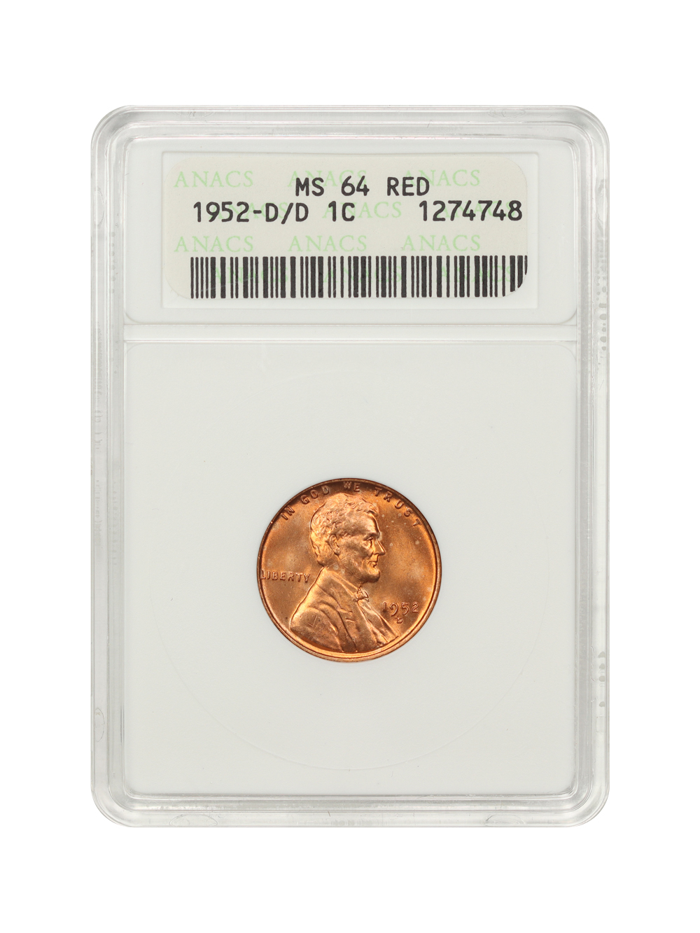 1952-D 1c MS RD MS64 RD thumbnail 4