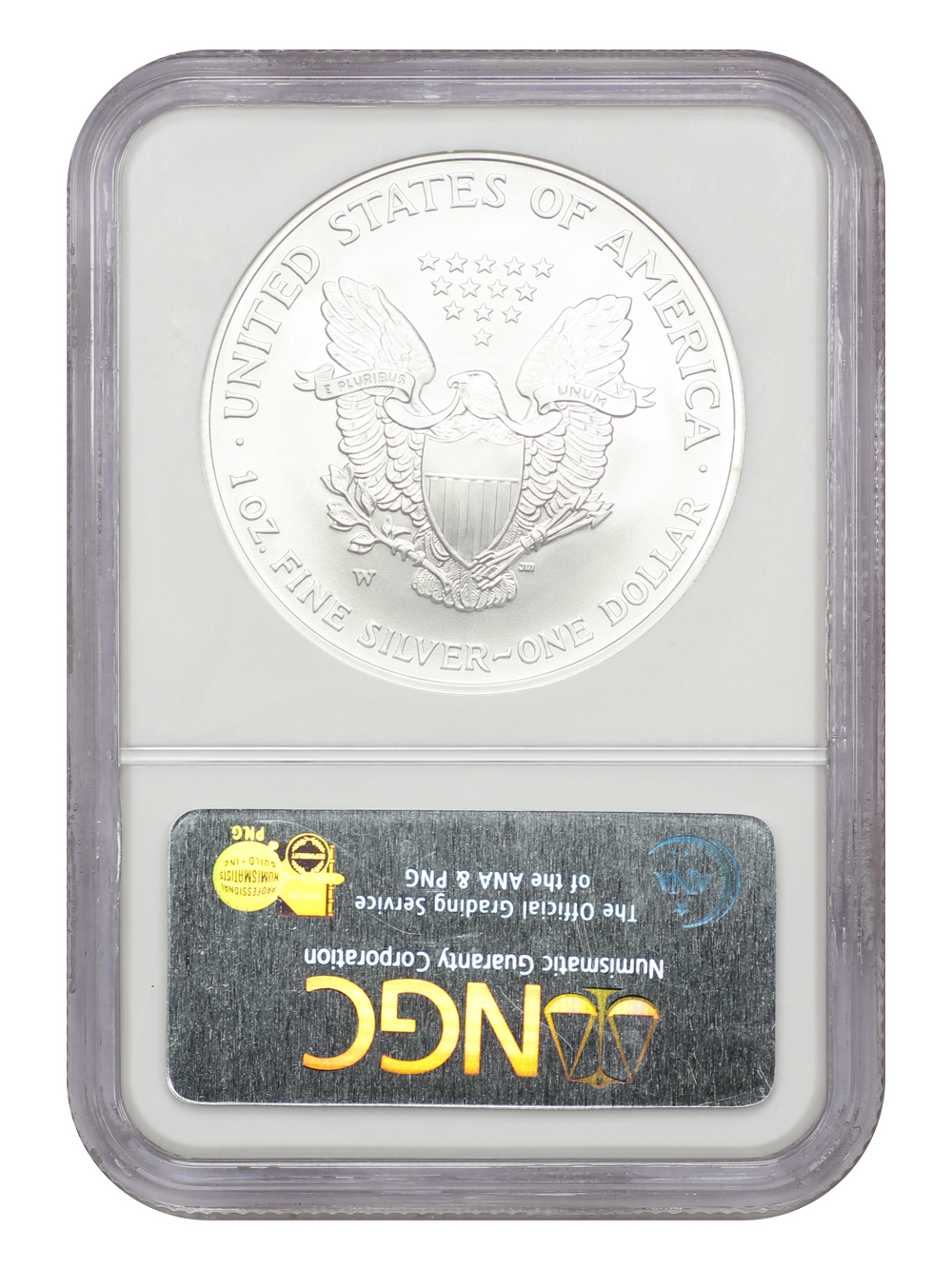 2007-W $1  Silver Eagle, Burnished MS63 thumbnail 4