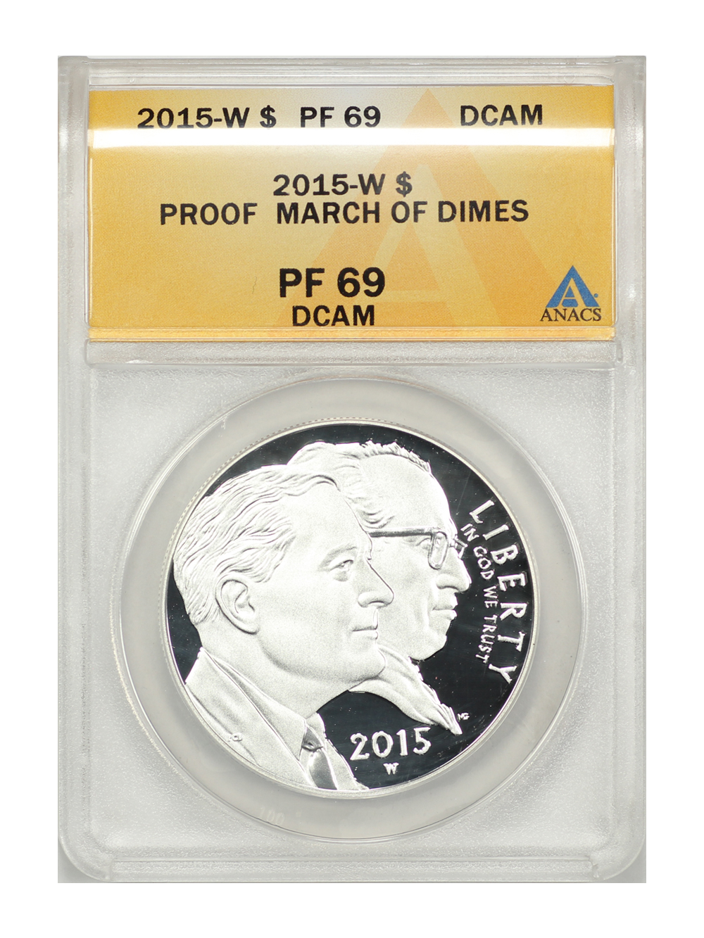 2015-W S$1 March of Dimes 75th Anniversary PR DCAM PR66 DCAM thumbnail 3