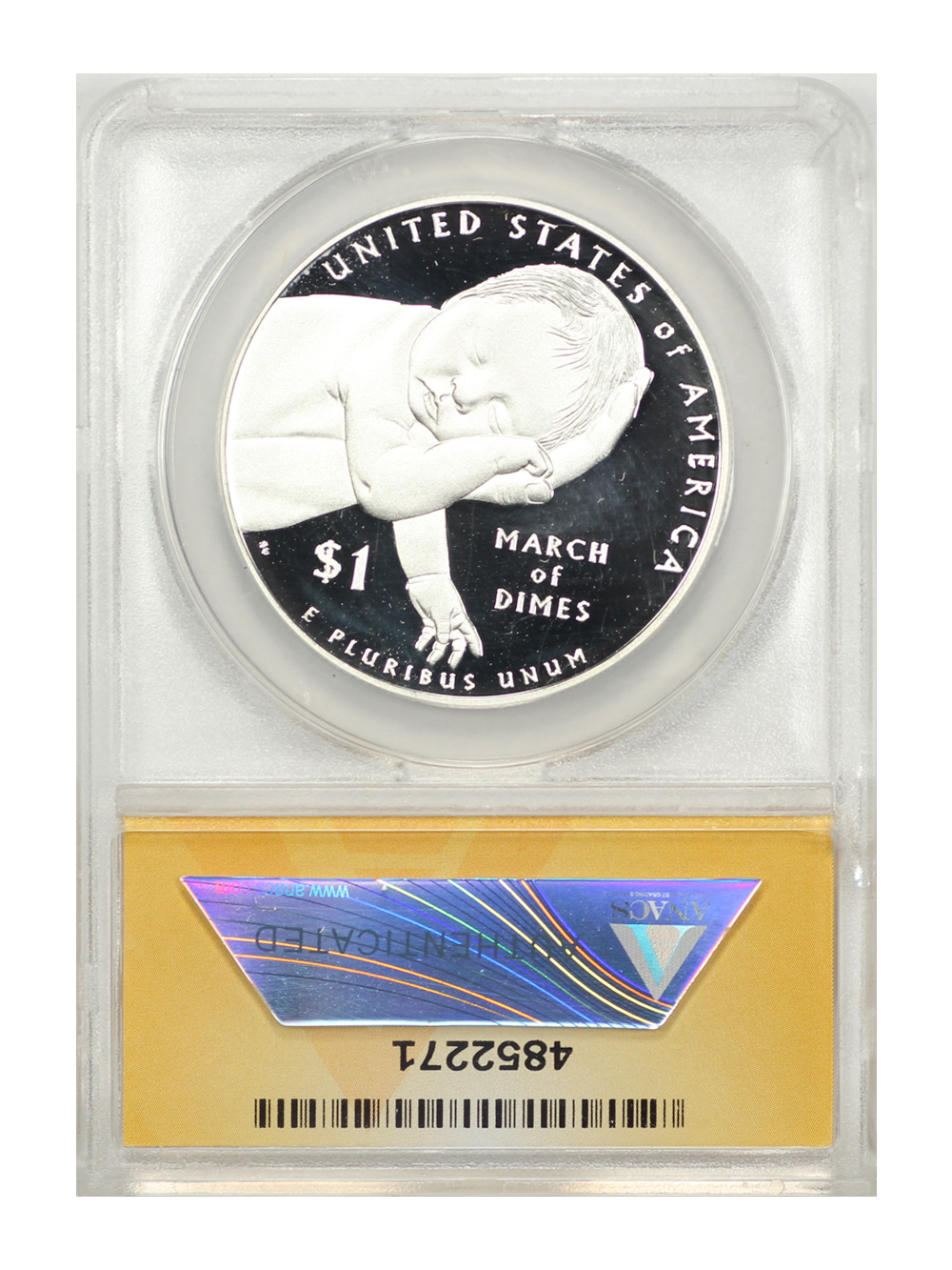 2015-W S$1 March of Dimes 75th Anniversary PR DCAM PR66 DCAM thumbnail 4