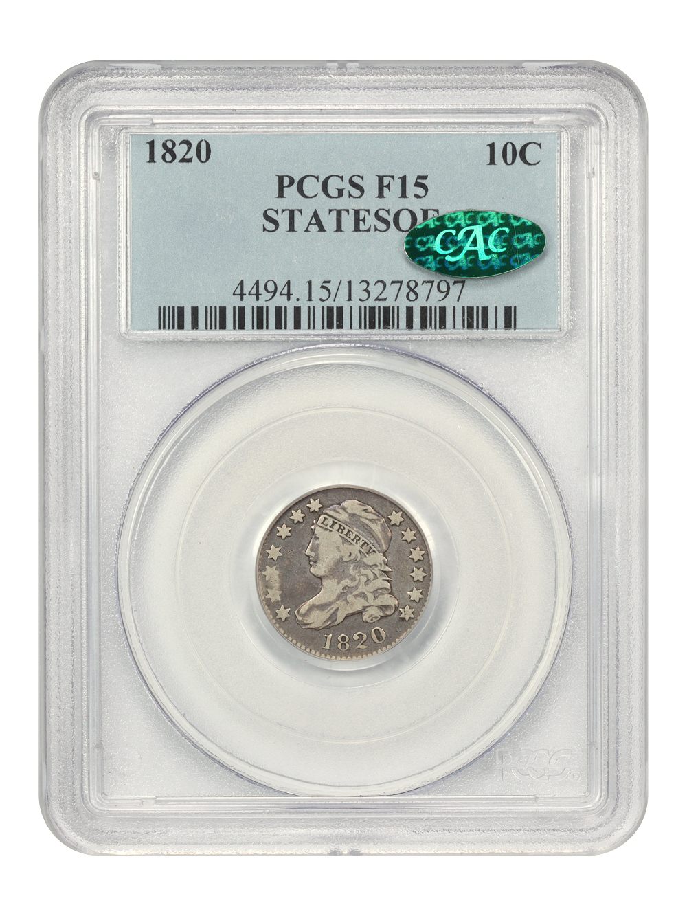 1820 10c STATESOFAMERICA AG3 thumbnail 10