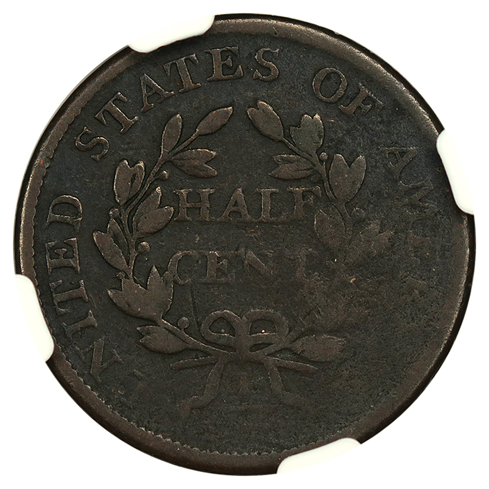 1806 1/2c Small 6, No Stems MS BN G6 BN thumbnail 2