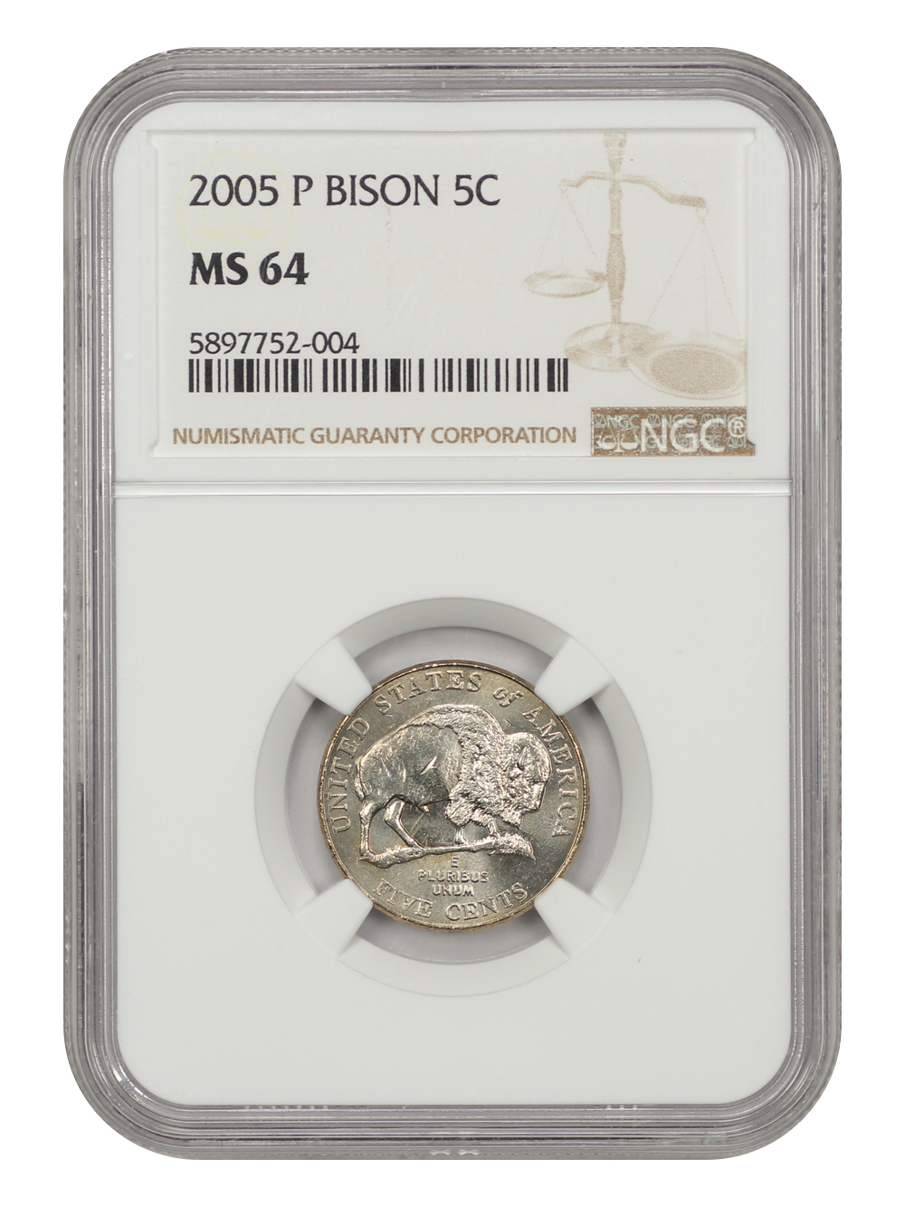 2005-P 5c American Bison MS64 thumbnail 3