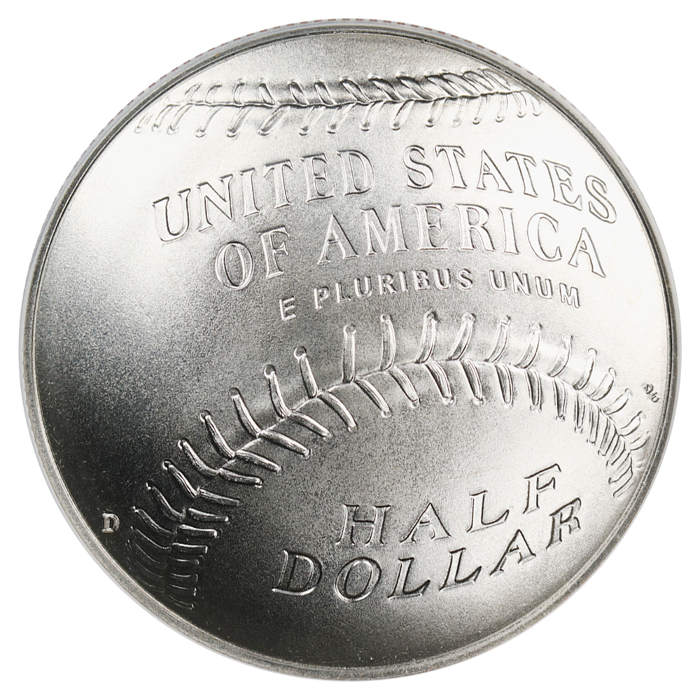 2014-D 50c Baseball Hall of Fame MS63 thumbnail 2