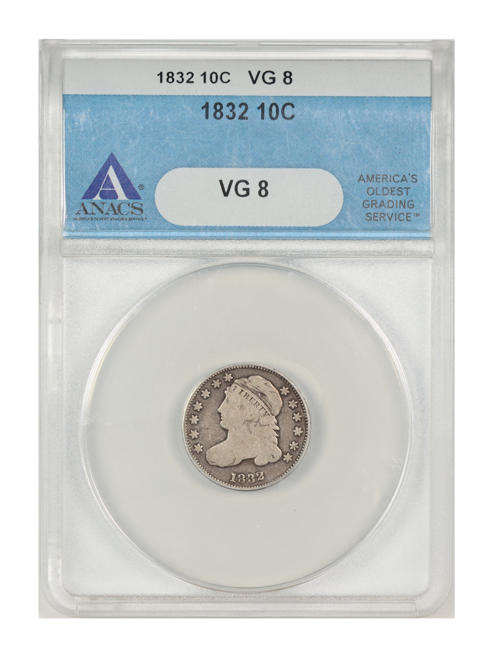 1832 10c VG8 thumbnail 3