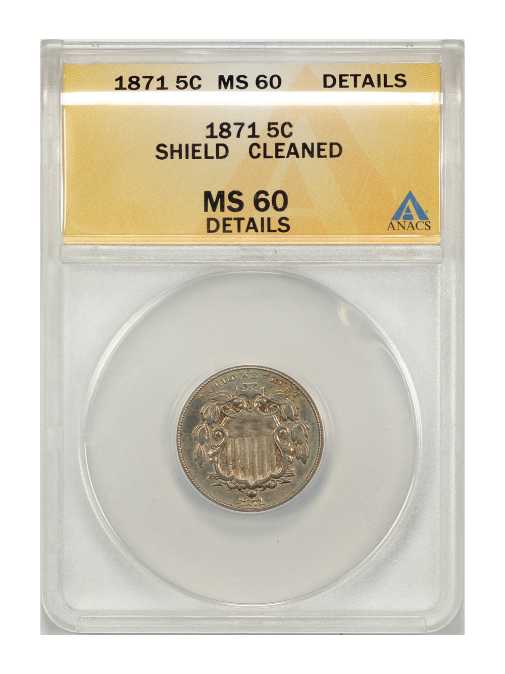 1871 5c MS60 thumbnail 3