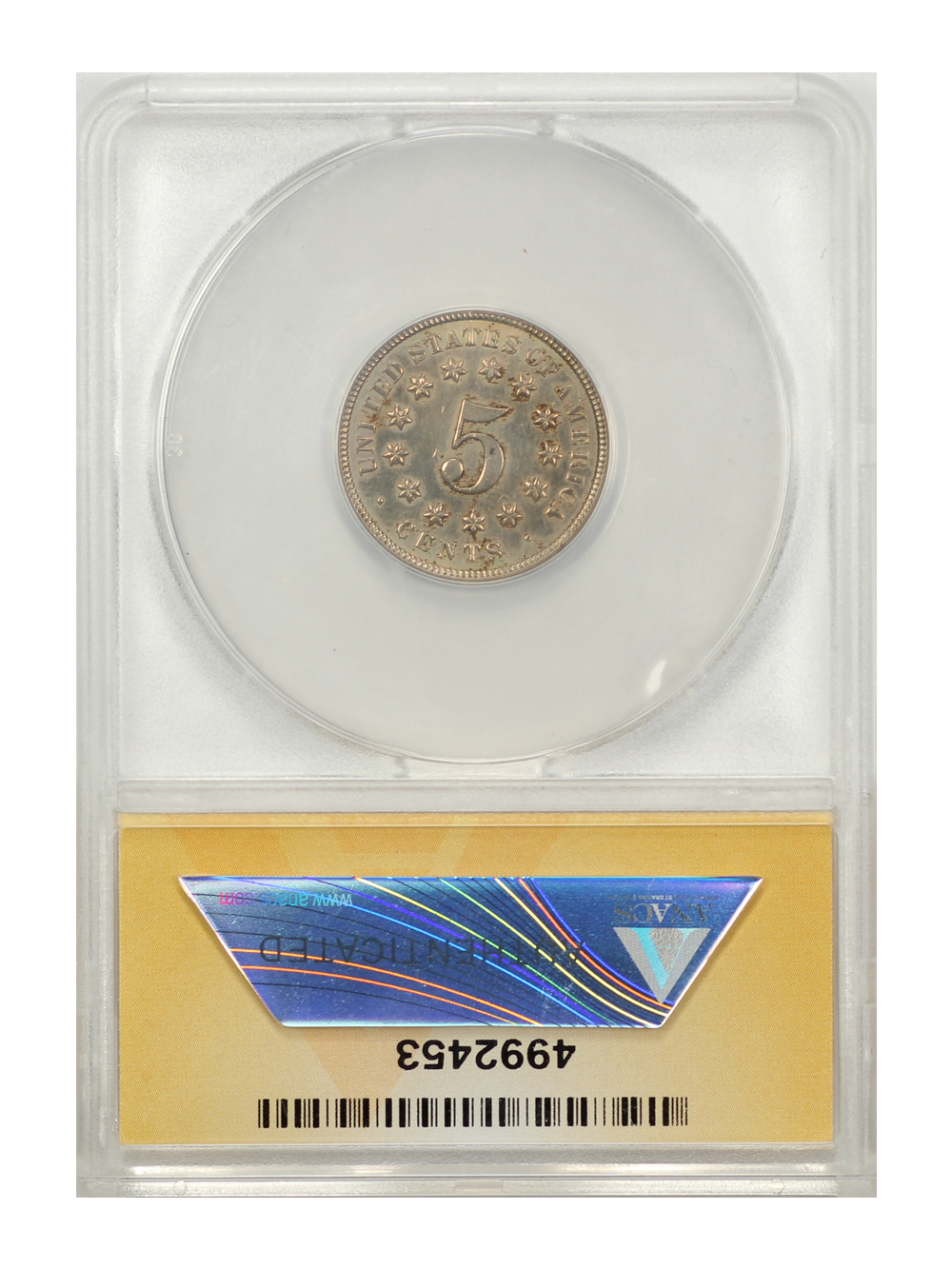 1871 5c MS60 thumbnail 4