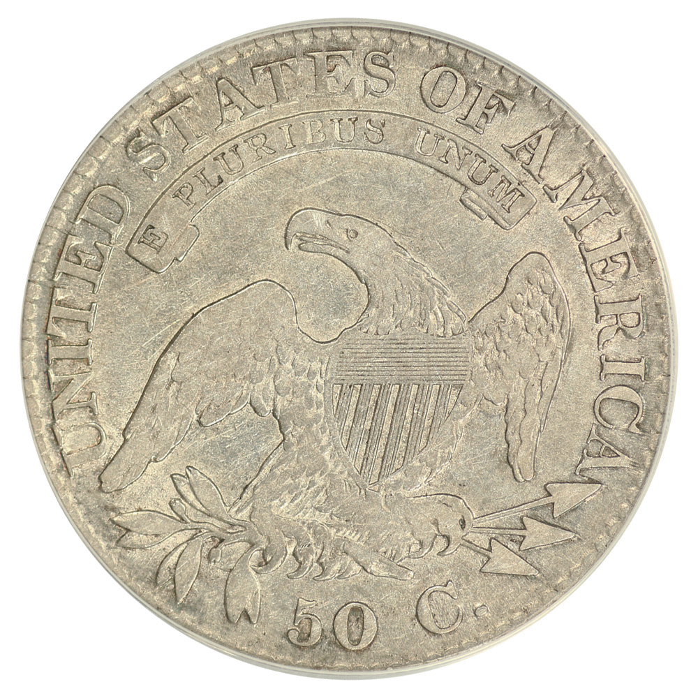 1824/1 50c Overdate VG10 CAC thumbnail 18