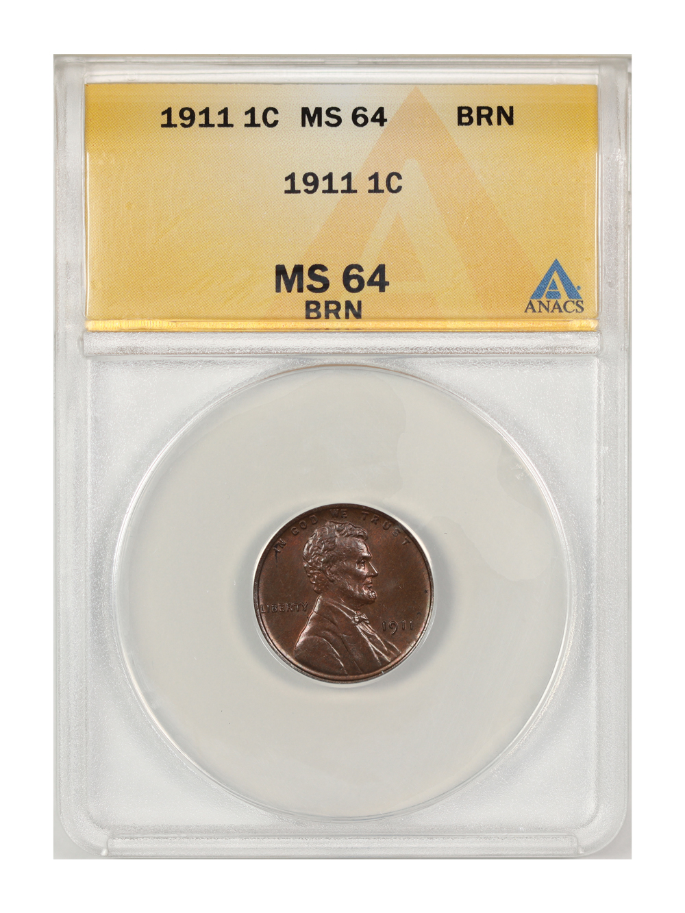 1911 1c MS BN MS64 BN thumbnail 9