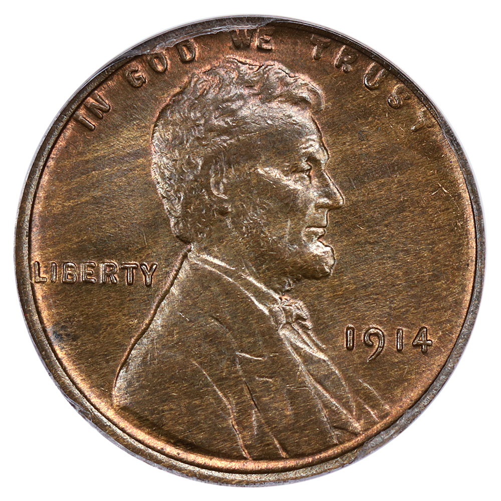 1914 1c ANACS MS64 BN