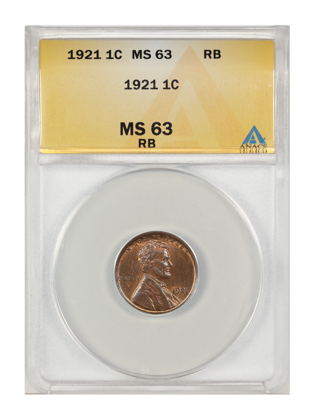 1921 1c MS RB MS63 RB thumbnail 4