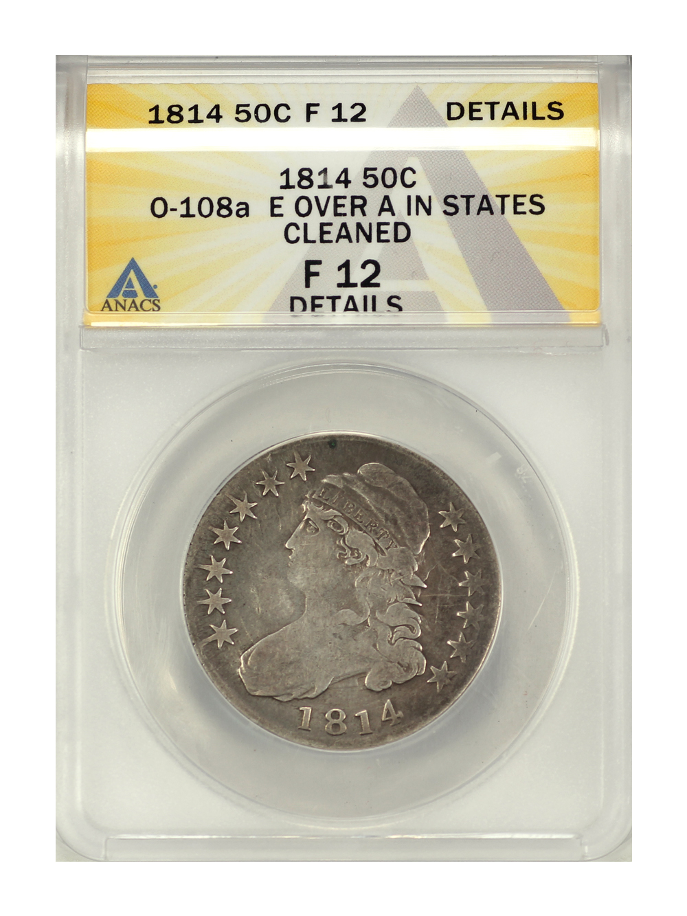 1814 50c E/A in STATES F12 thumbnail 3