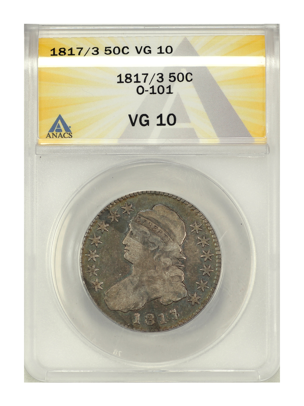 1817/3 50c Overdate AG3 thumbnail 11