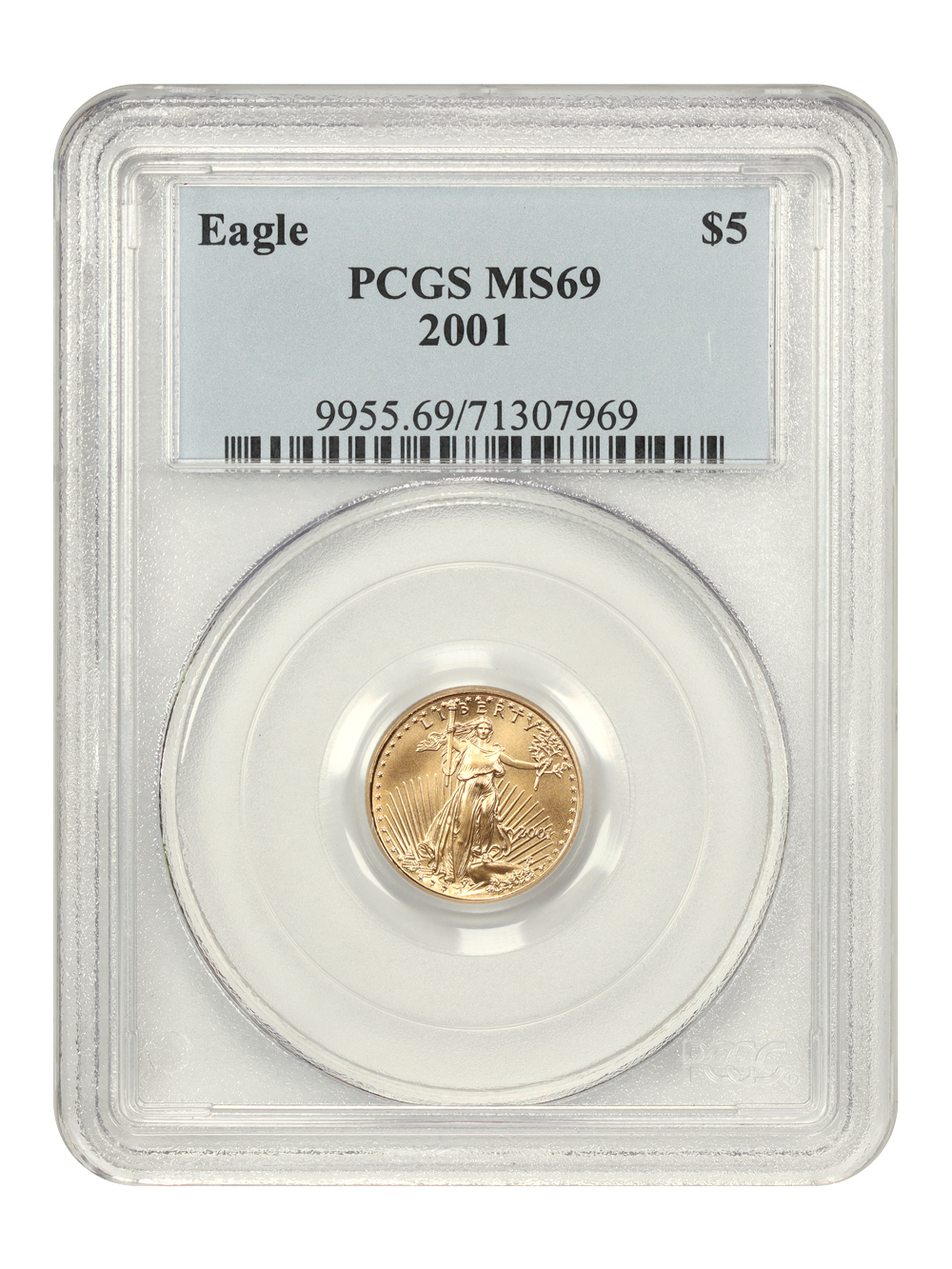 2001 $5  Gold Eagle MS69 thumbnail 5