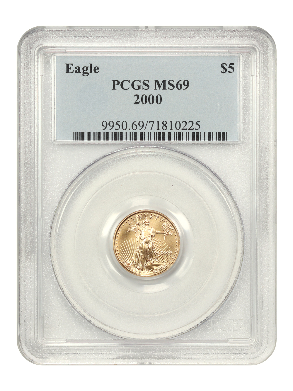 2000 $5  Gold Eagle MS69 thumbnail 4