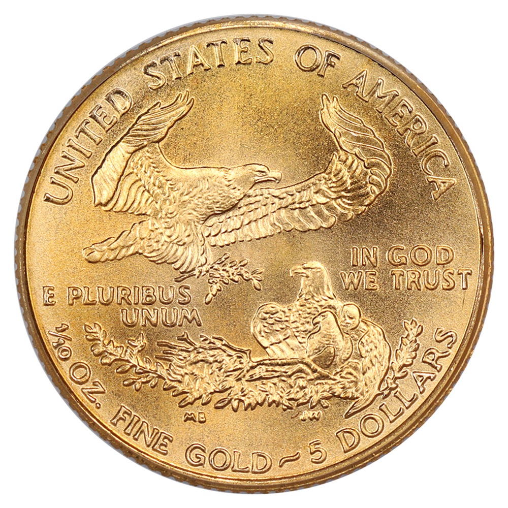 1995 $5  Gold Eagle MS66 thumbnail 3