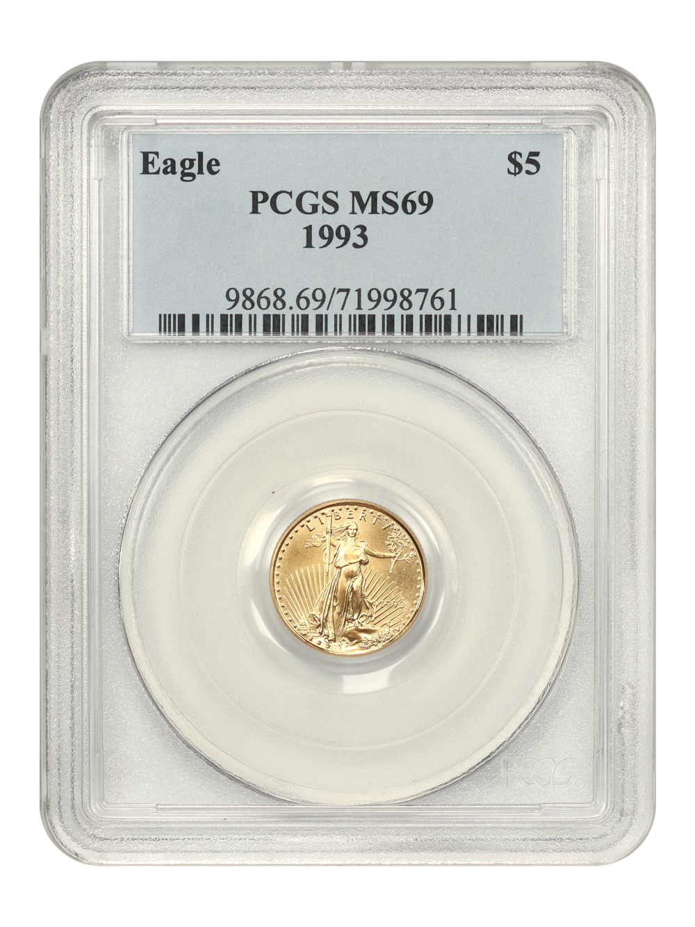 1993 $5  Gold Eagle MS65 thumbnail 6