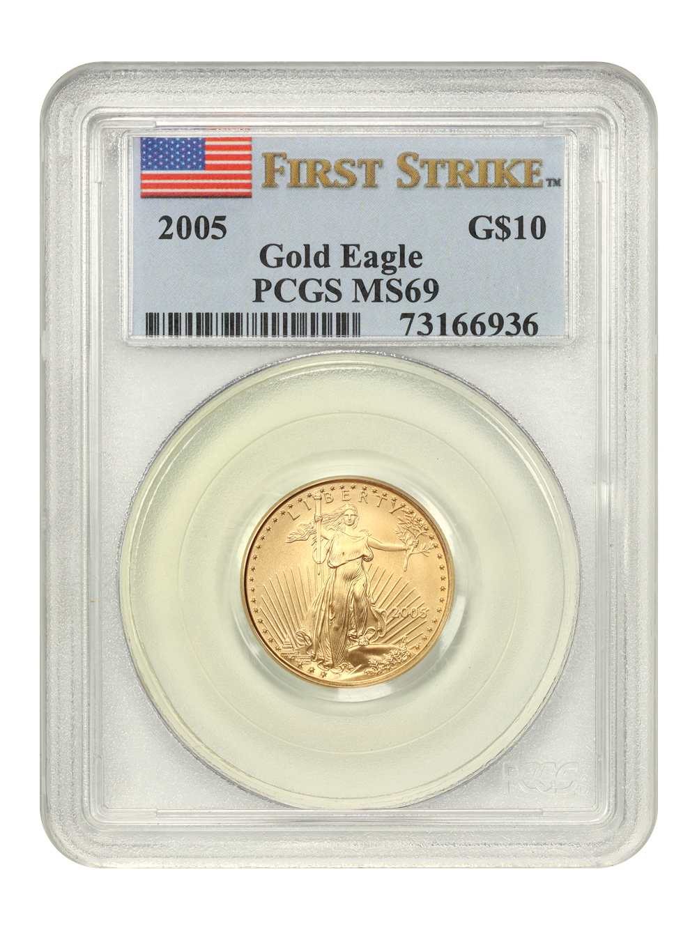 2005 $10  Gold Eagle MS69 thumbnail 3