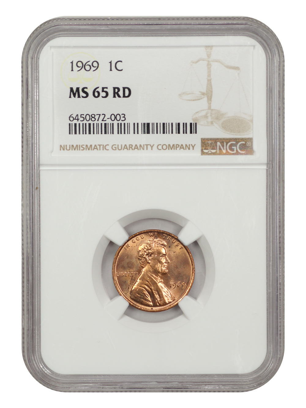 1969 1c MS RD MS65 RD thumbnail 3