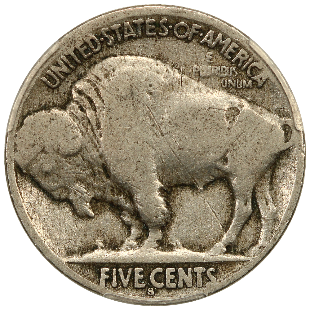 1915-S 5c VG8 CAC thumbnail 2