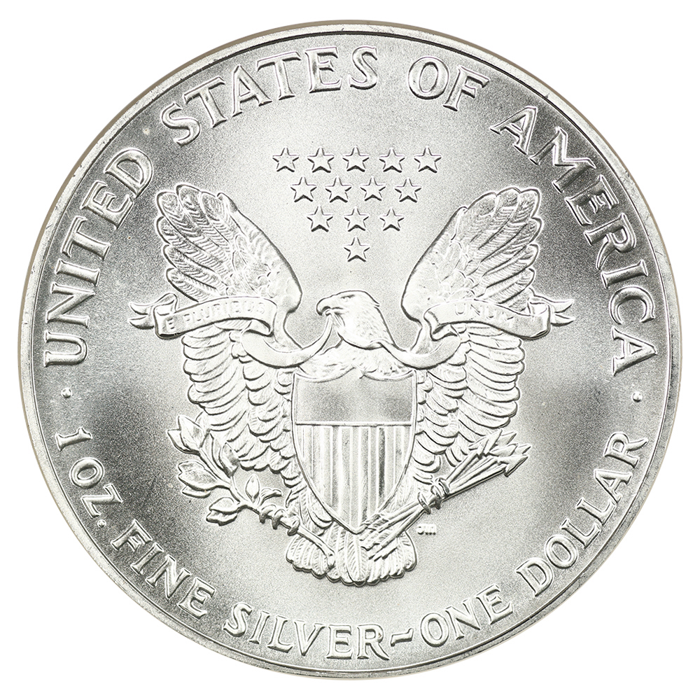 1992 $1  Silver Eagle MS69 thumbnail 4