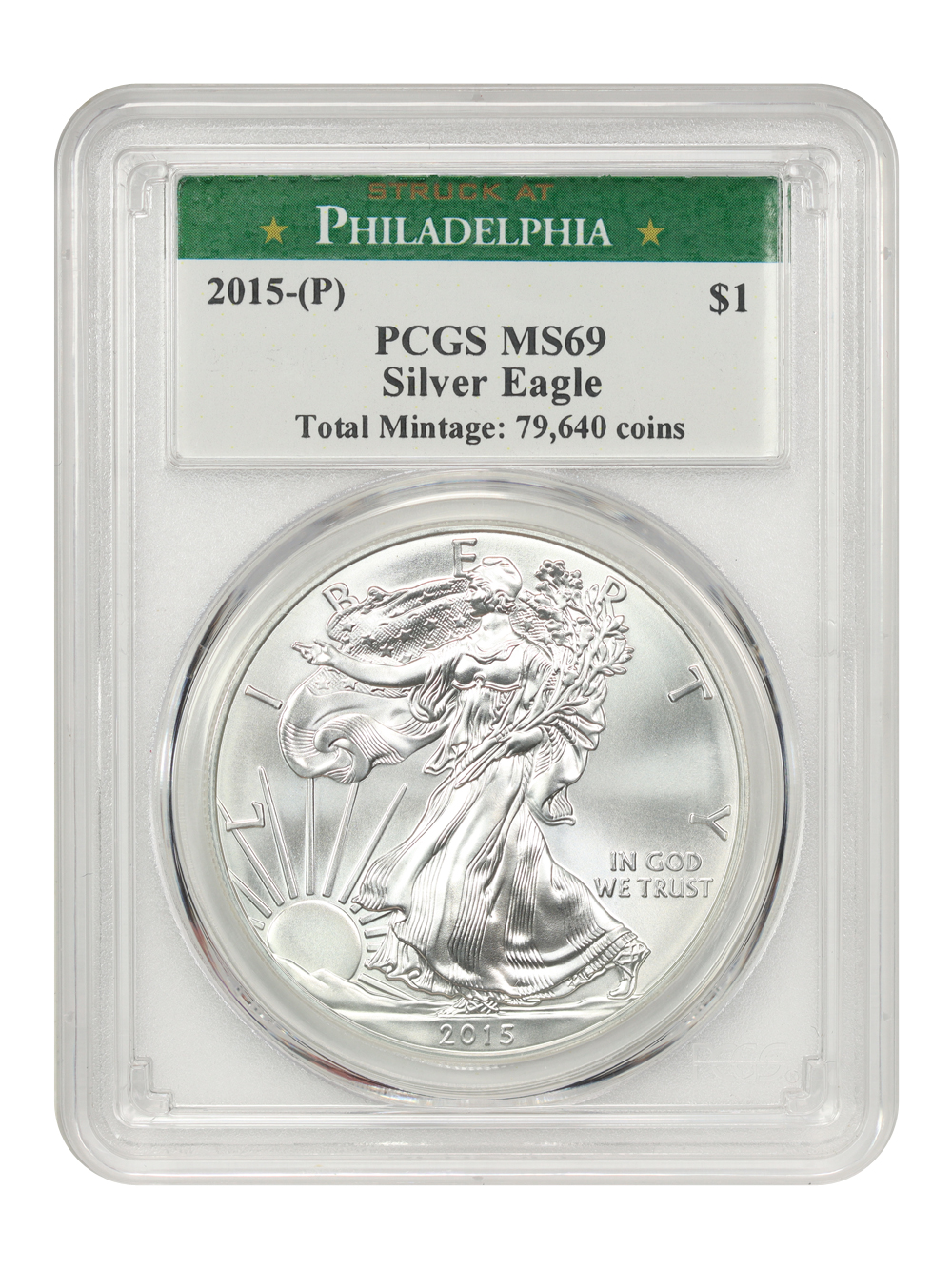 2015 $1  Silver Eagle MS63 thumbnail 17