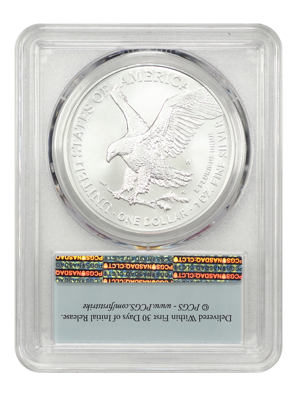 2020-W $1  Silver Eagle, Burnished MS64 thumbnail 27
