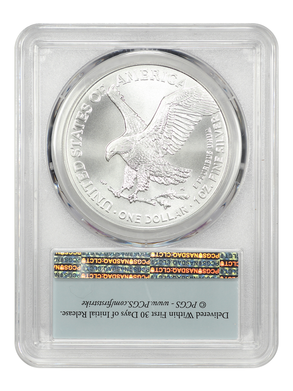 2020-(W) $1  Silver Eagle, Struck at West Point Mint MS66 thumbnail 9