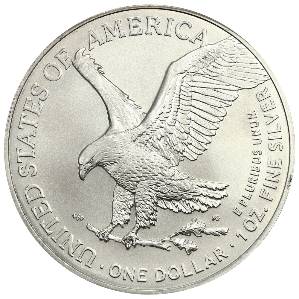 2020-(W) $1  Silver Eagle, Struck at West Point Mint MS66 thumbnail 3