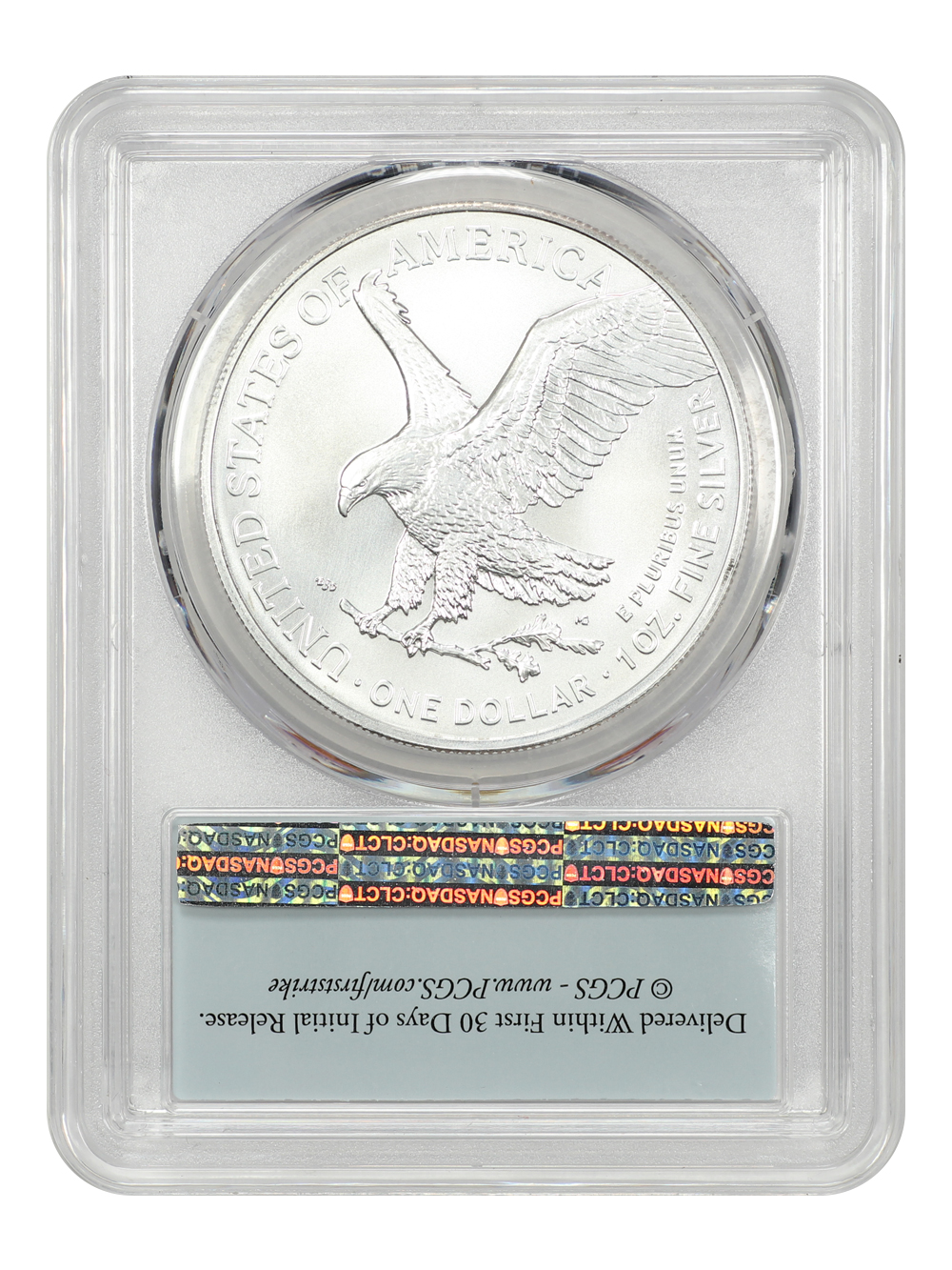 2020-(W) $1  Silver Eagle, Struck at West Point Mint MS66 thumbnail 5