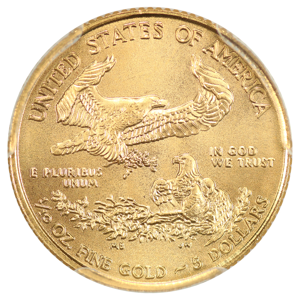2019 $5  Gold Eagle MS67 CAC thumbnail 2