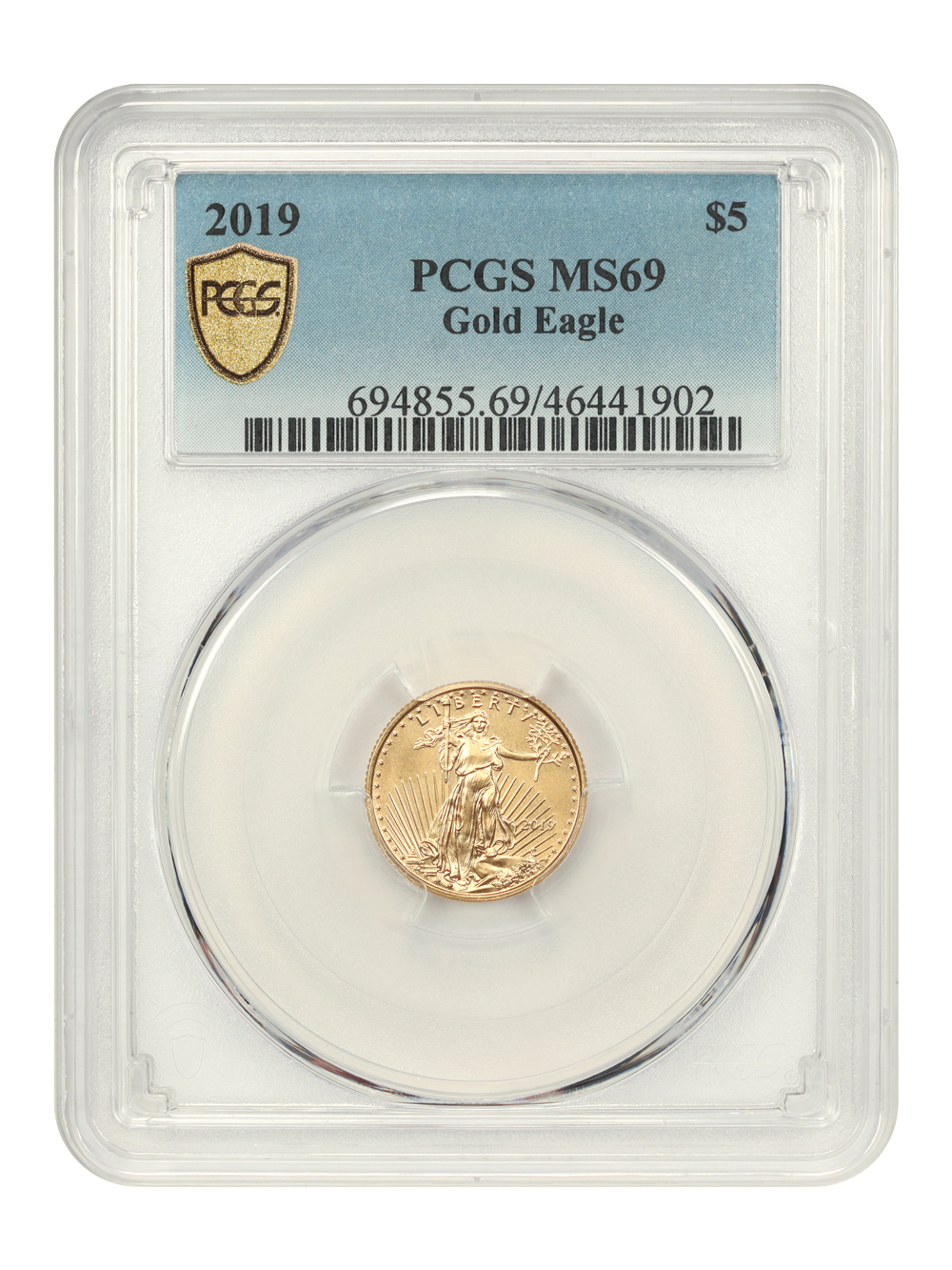 2019 $5  Gold Eagle MS67 CAC thumbnail 3