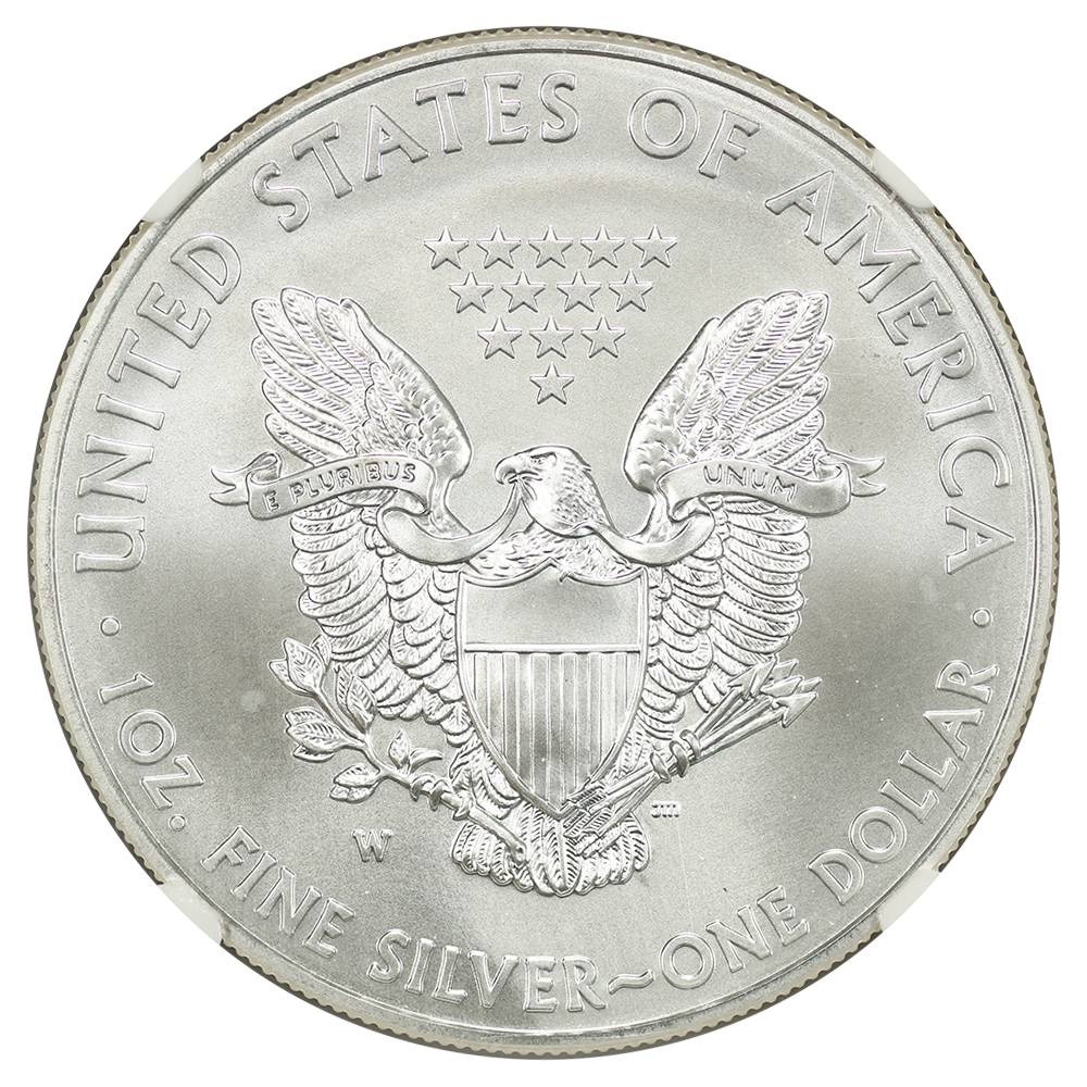 2012-(W) $1  Silver Eagle, Struck at West Point Mint MS70 thumbnail 20